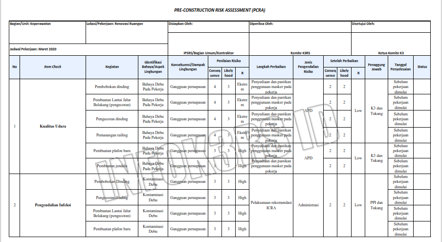 Detail Formulir Rumah Sakit Nomer 24