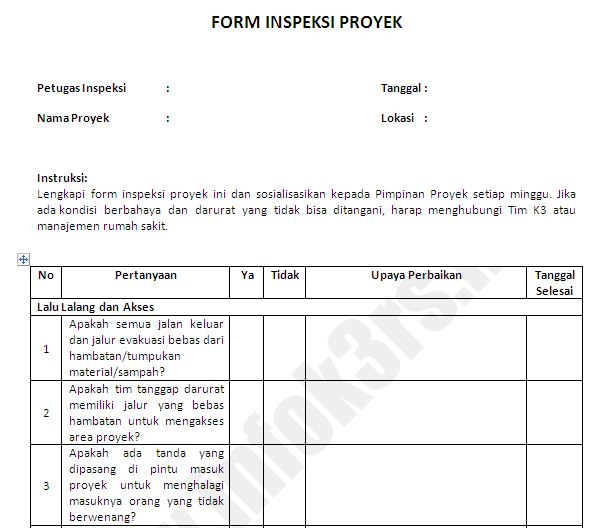 Detail Formulir Rumah Sakit Nomer 32