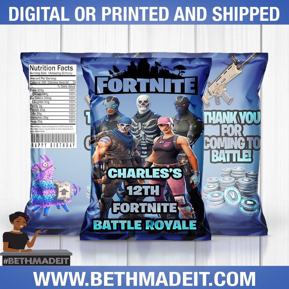 Detail Fortnite Chip Bag Labels Nomer 8