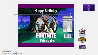 Detail Fortnite Chip Bag Labels Nomer 7