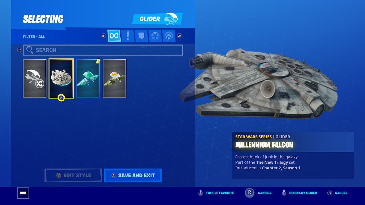 Detail Fortnite Falcon Glider Nomer 23