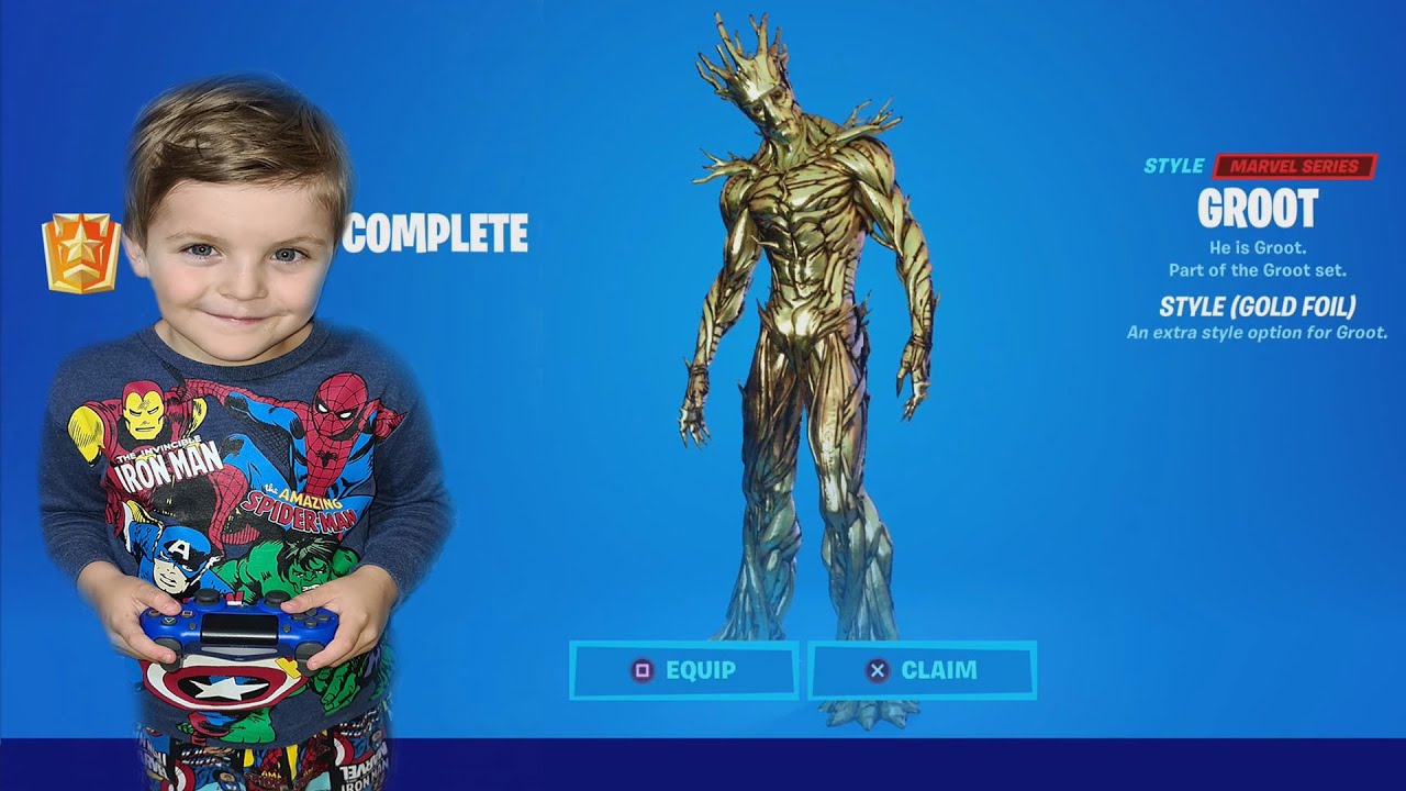 Detail Fortnite Gold Groot Nomer 3