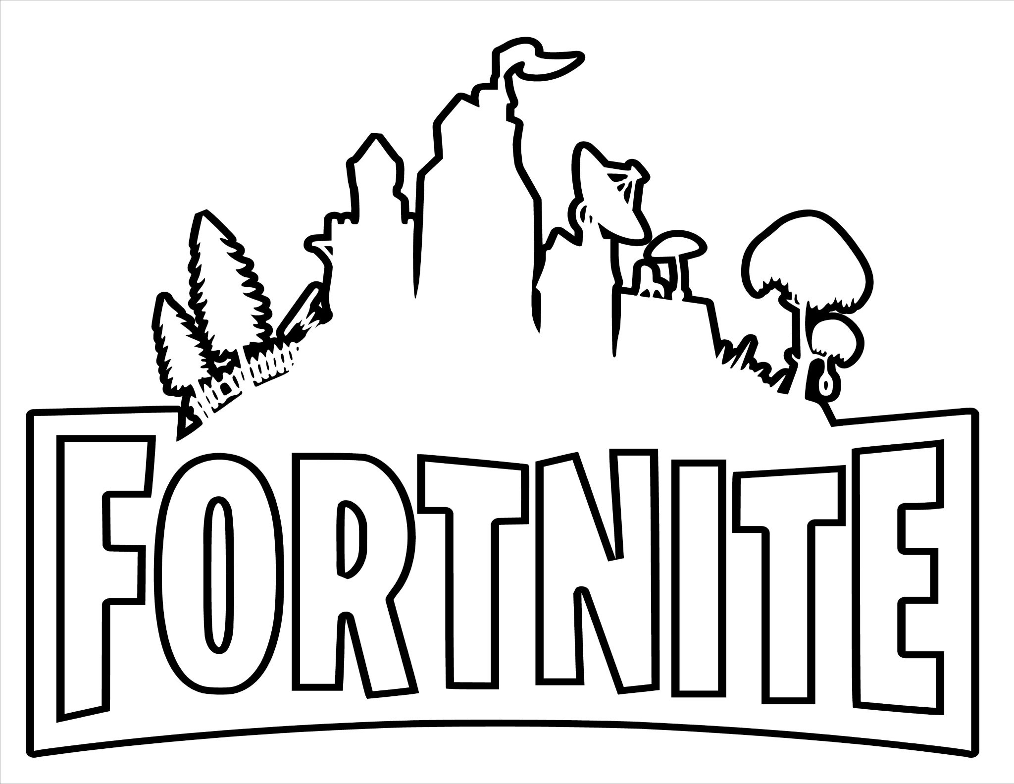 Detail Fortnite Logo Drawing Nomer 6