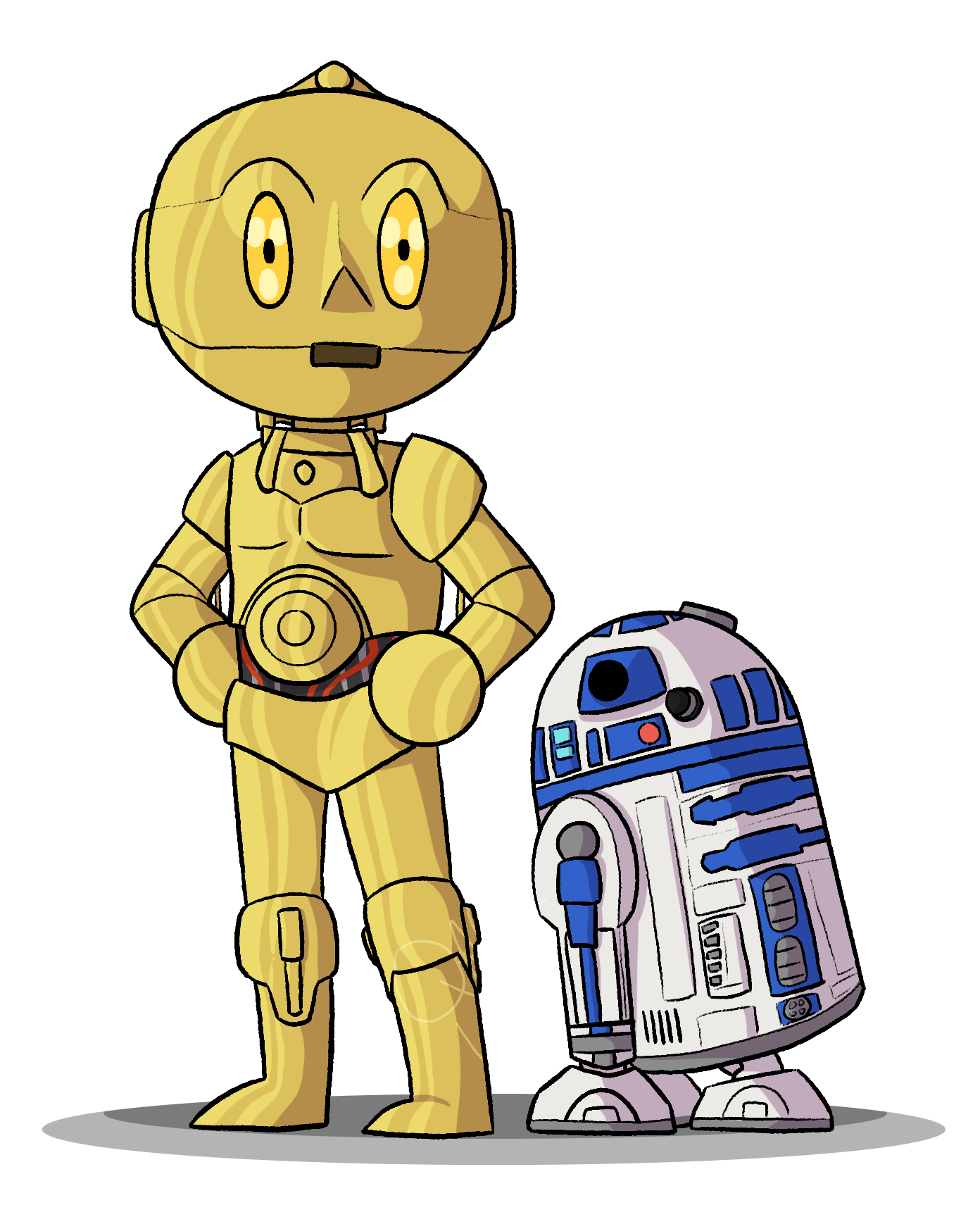 Detail R2d2 Yellow Nomer 17