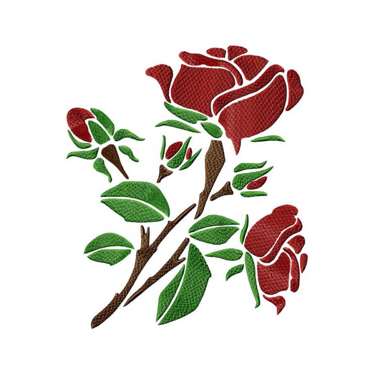 Detail Stilisierte Rose Nomer 9