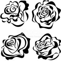 Detail Stilisierte Rose Nomer 14