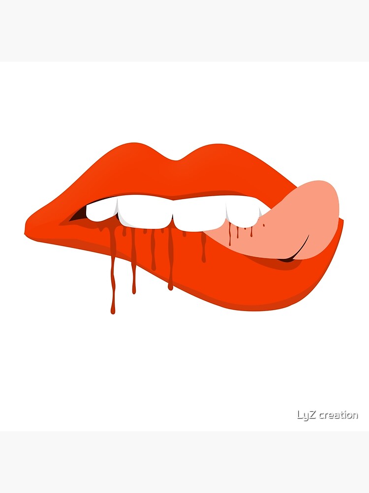 Detail Blutfleck Lippe Nomer 7