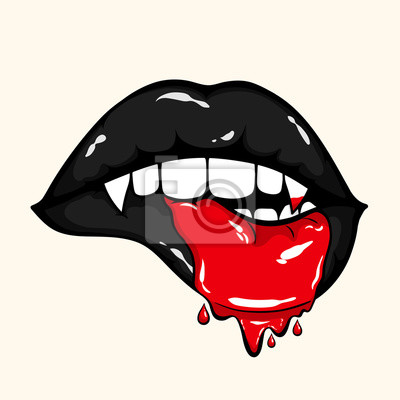 Detail Blutfleck Lippe Nomer 3
