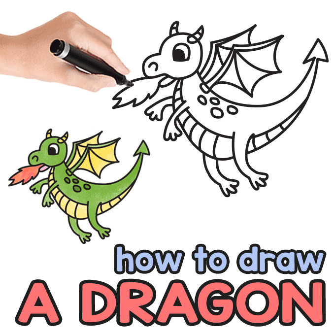 Detail Dragon Sketch Art Nomer 16