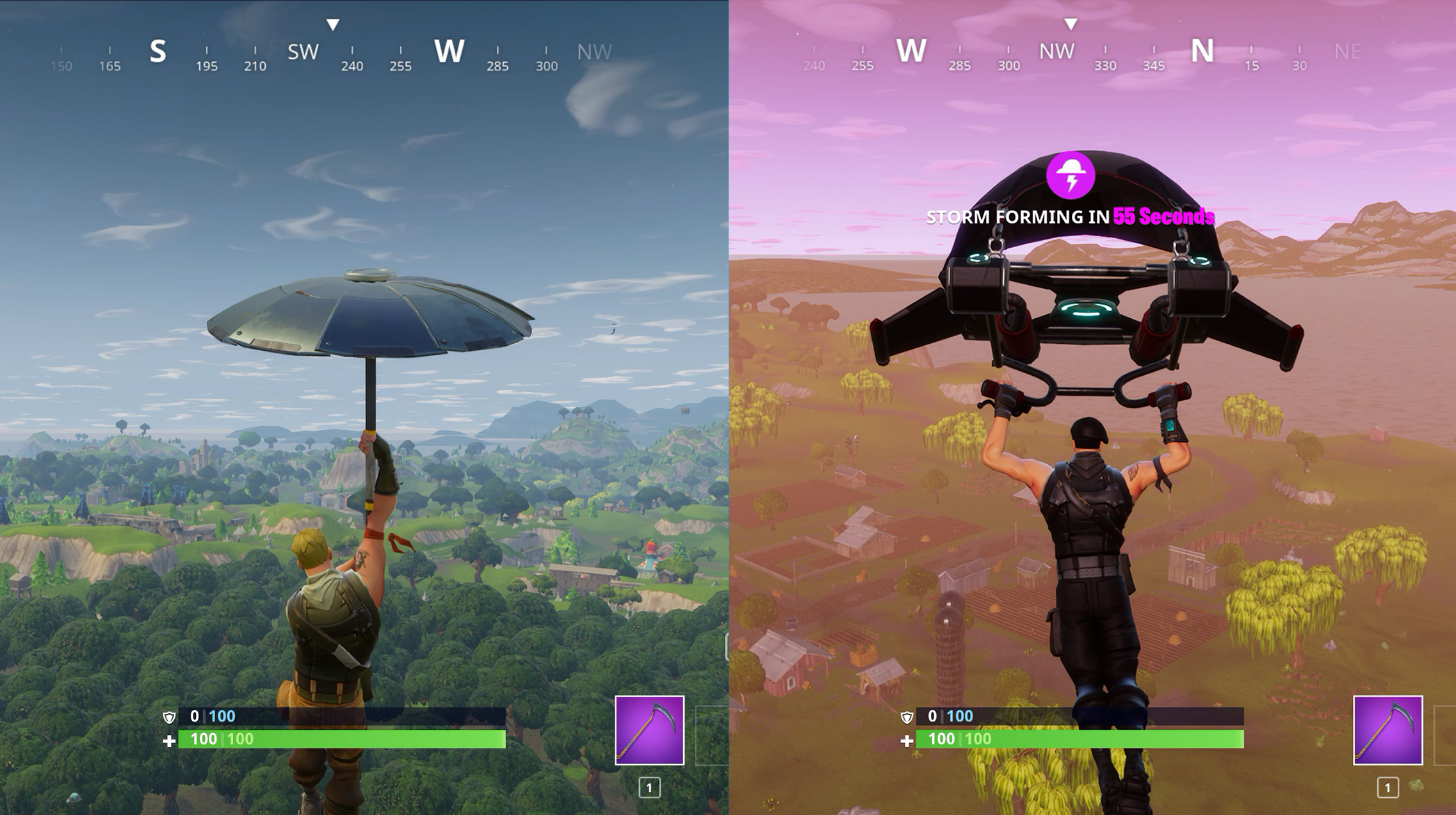 Fortnite Umbrella Vs Glider - KibrisPDR