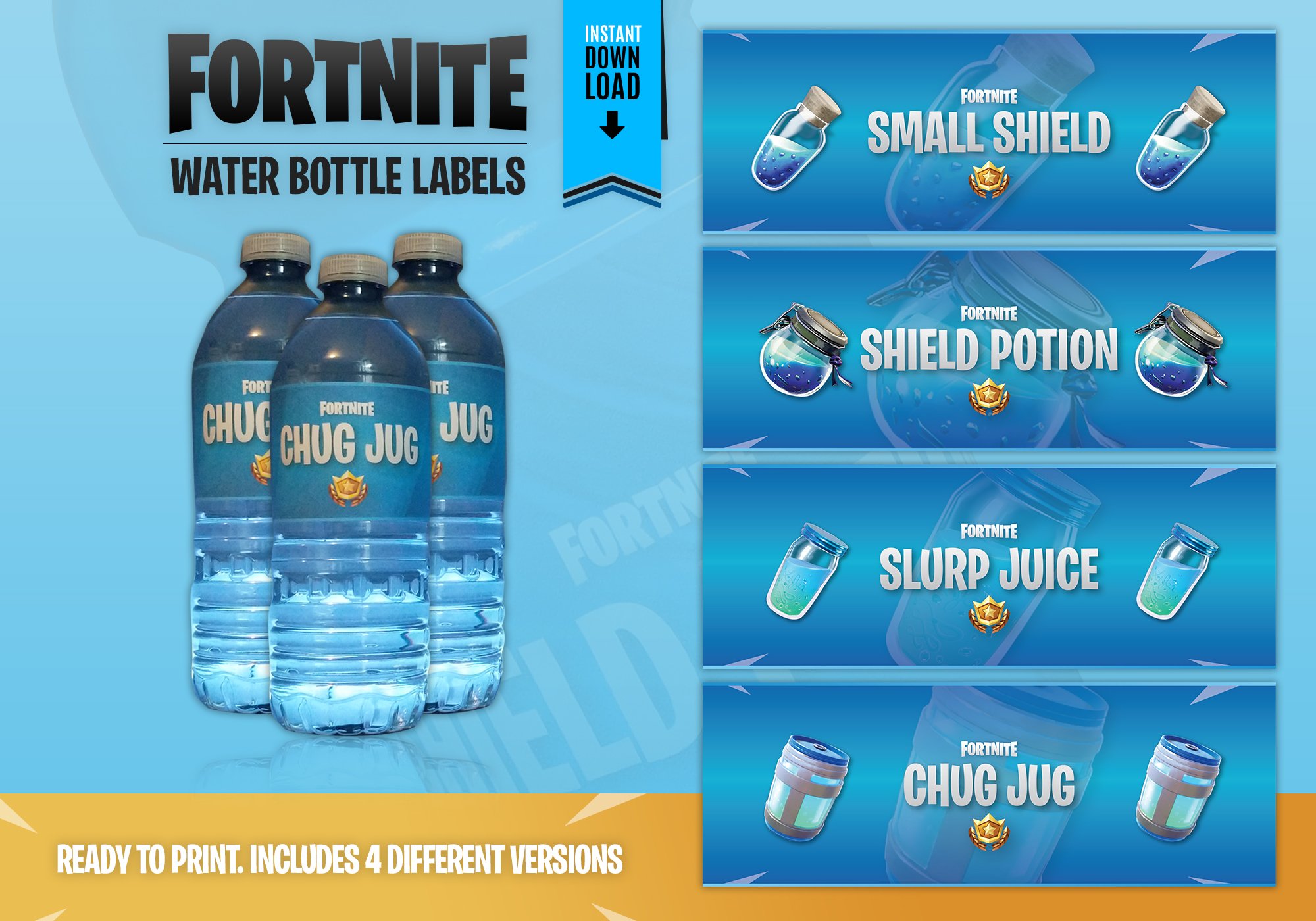 Detail Fortnite Water Bottle Labels Nomer 22