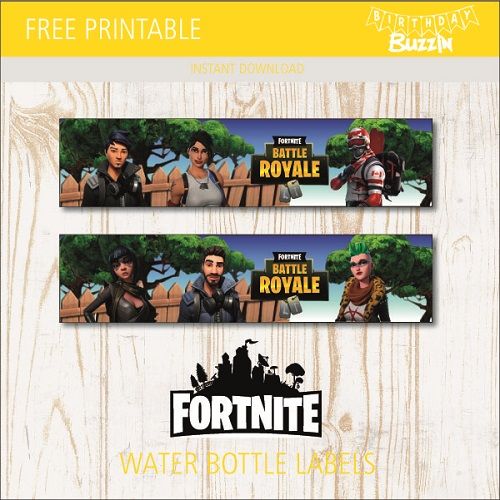 Detail Fortnite Water Bottle Labels Nomer 4