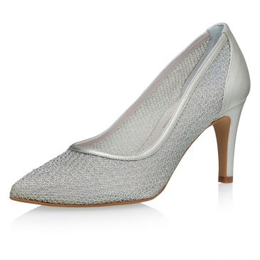 Detail Silberne Schuhe Flach Nomer 17