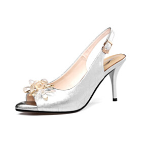 Detail Silberne Schuhe Flach Nomer 8