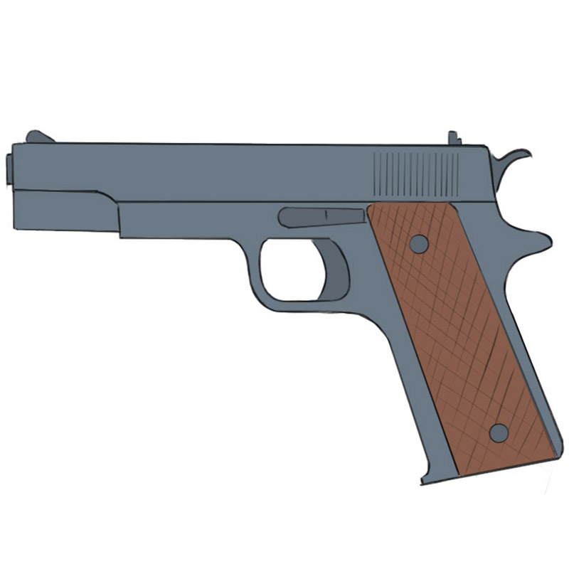 Detail Sketch Of Gun Nomer 9