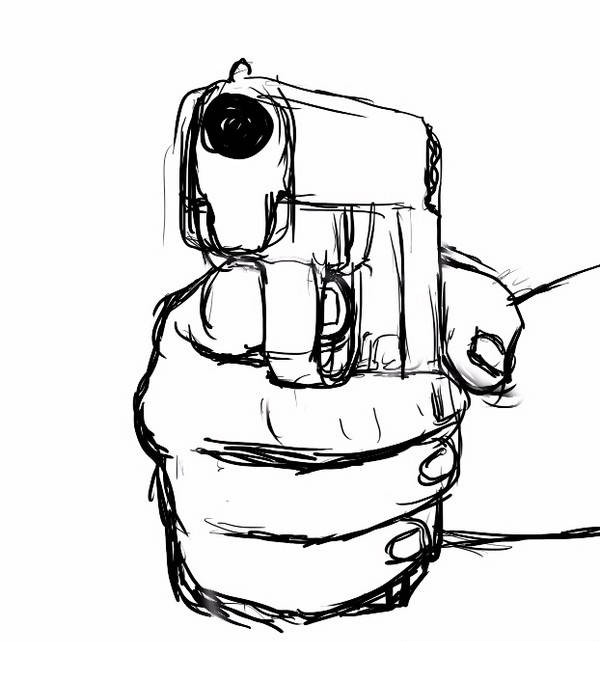 Detail Sketch Of Gun Nomer 13