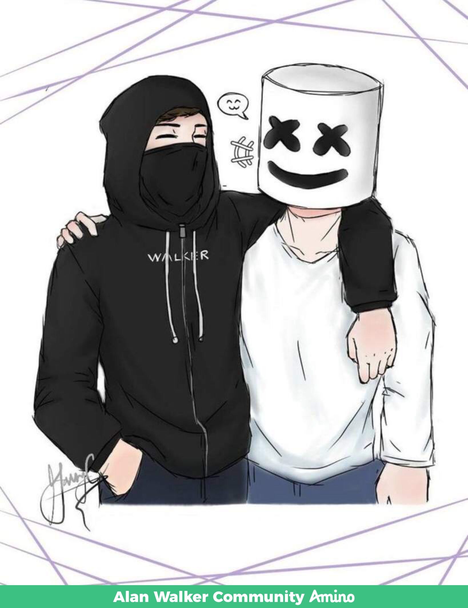 Foto Alan Walker Dan Marshmello - KibrisPDR