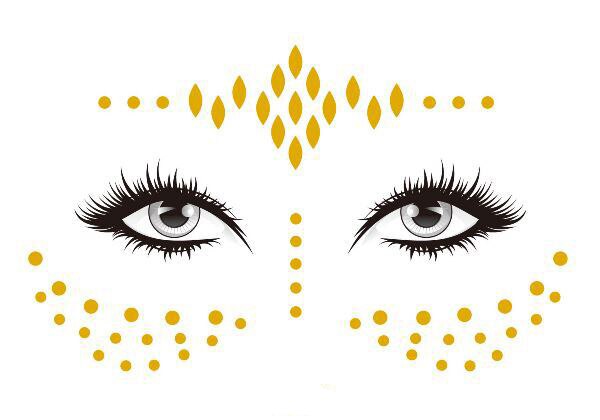 Detail Gesichts Tattoo Mann Nomer 25