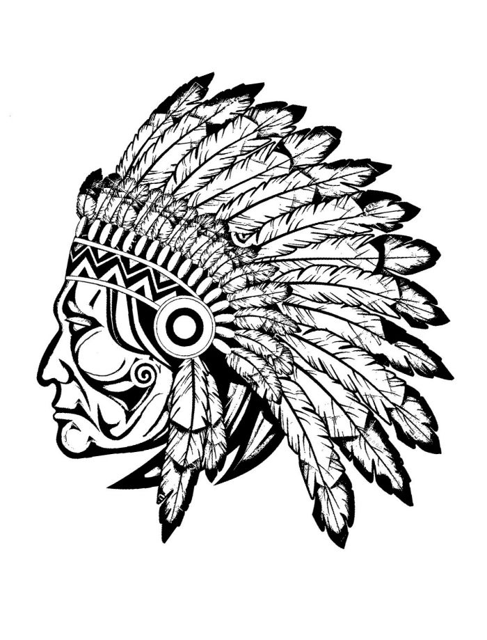Detail Gesichts Tattoo Mann Nomer 8
