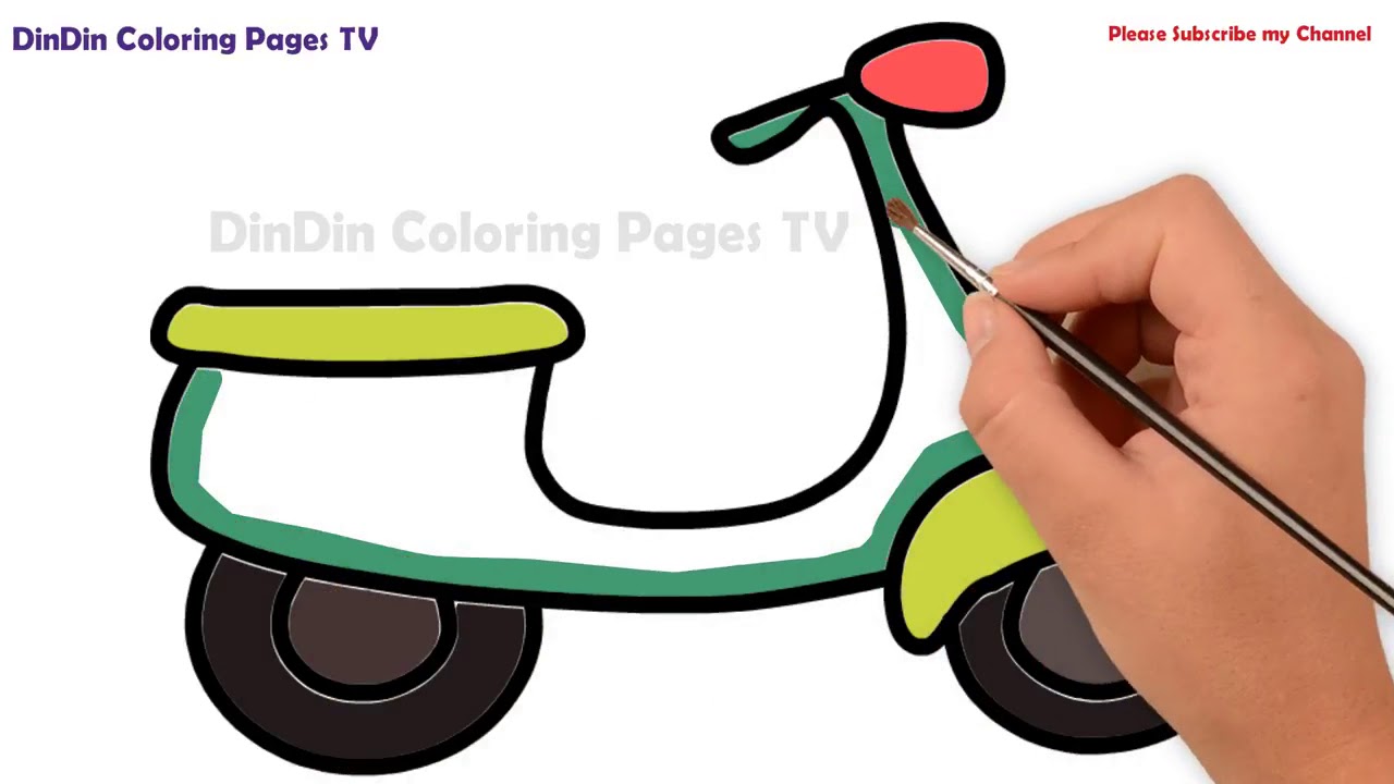 Motorrad Zeichnen Einfach Kinder - KibrisPDR