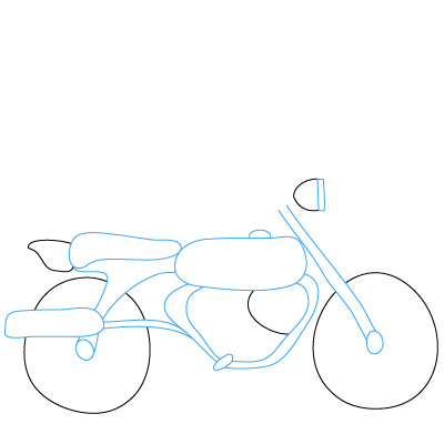 Detail Motorrad Zeichnen Einfach Kinder Nomer 2