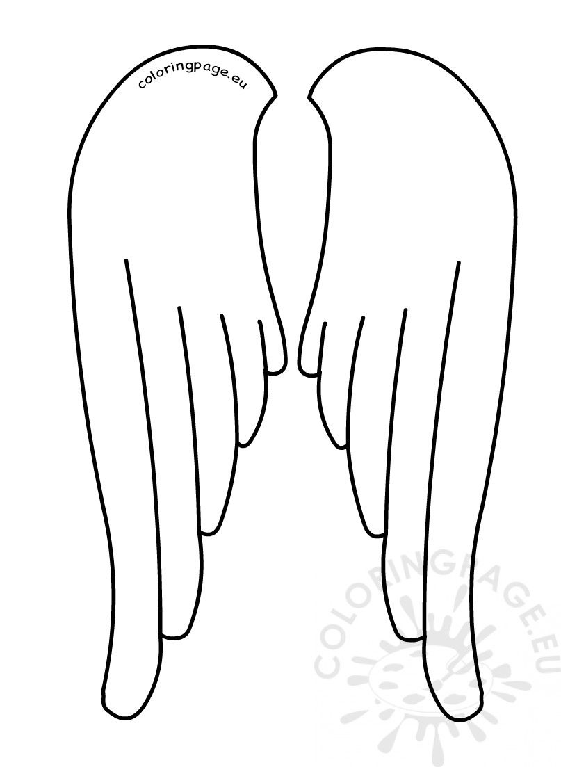 Angel Wings Template Printable Free - KibrisPDR