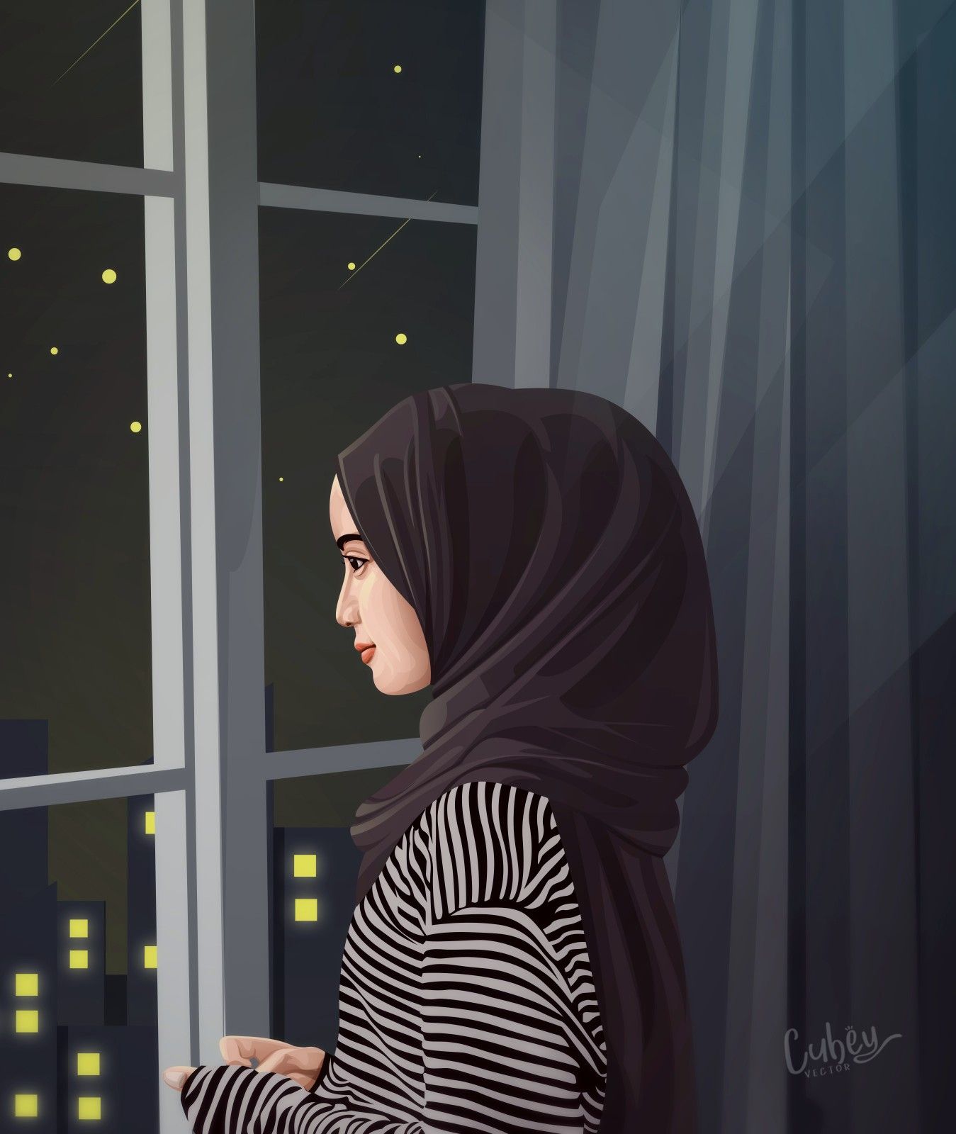 Detail Foto Animasi Muslimah Cantik Nomer 19