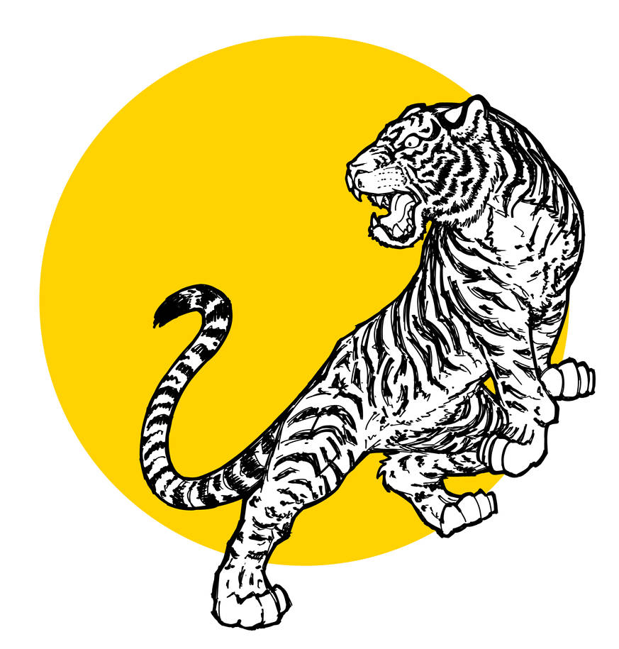 Detail Chinesischer Tiger Tattoo Nomer 20
