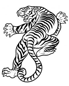 Detail Chinesischer Tiger Tattoo Nomer 7