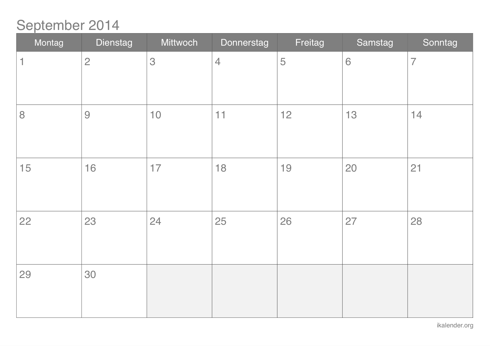 Detail Kalender 2020 Monat September Nomer 3