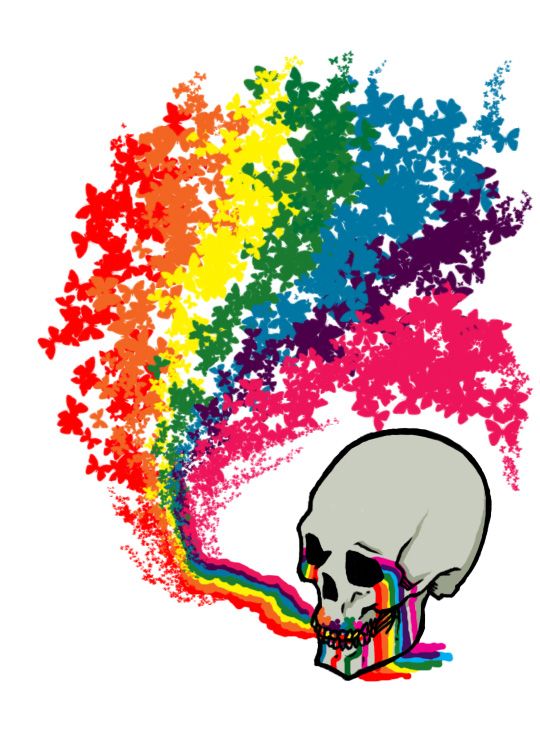 Colorful Skeleton Art - KibrisPDR