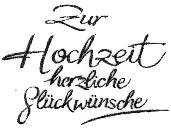 Alles Gute Zur Hochzeit Schriftzug - KibrisPDR