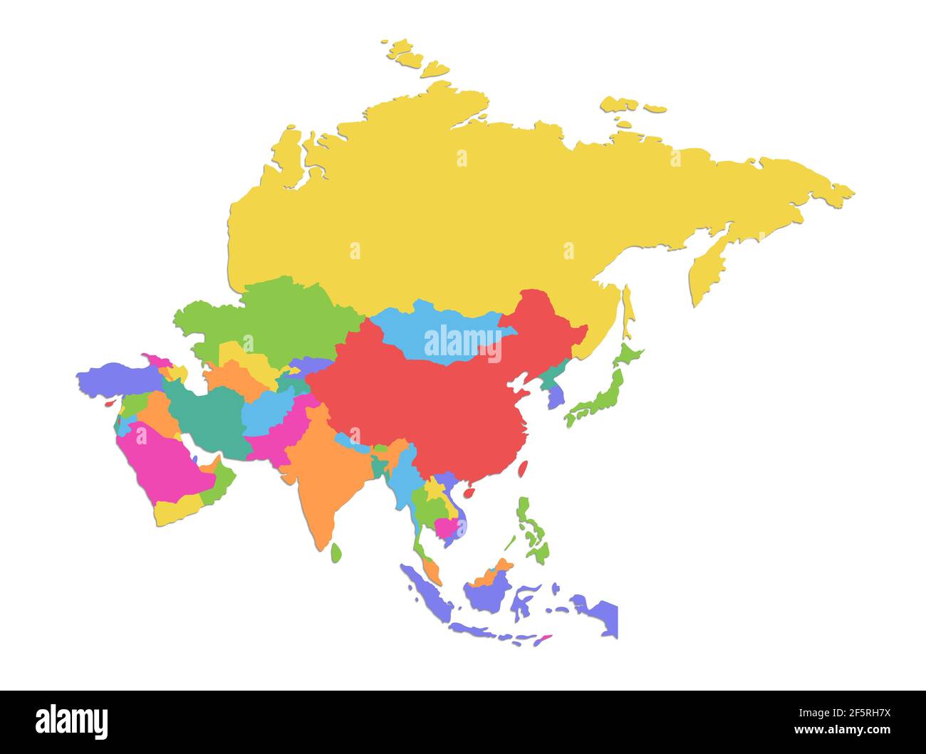 Detail Blank Map Of Asia Colored Nomer 2