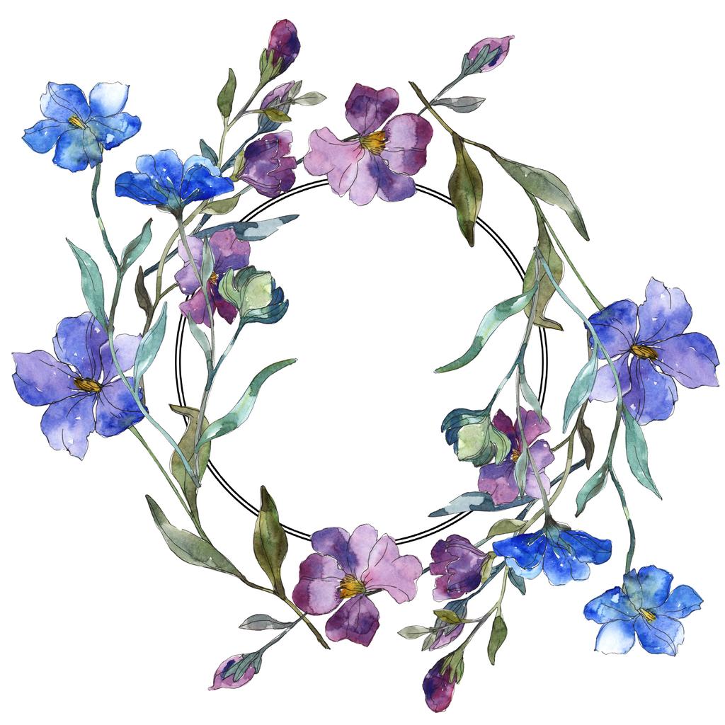 Detail Blumen Rahmen Blau Nomer 16