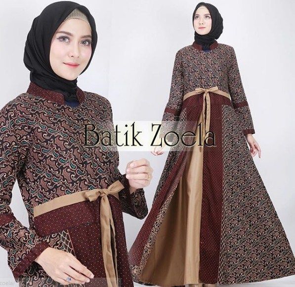 Detail Foto Baju Gamis Batik Nomer 27