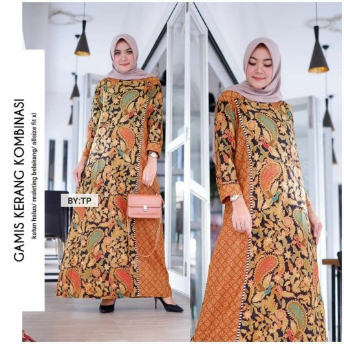 Detail Foto Baju Gamis Batik Nomer 33