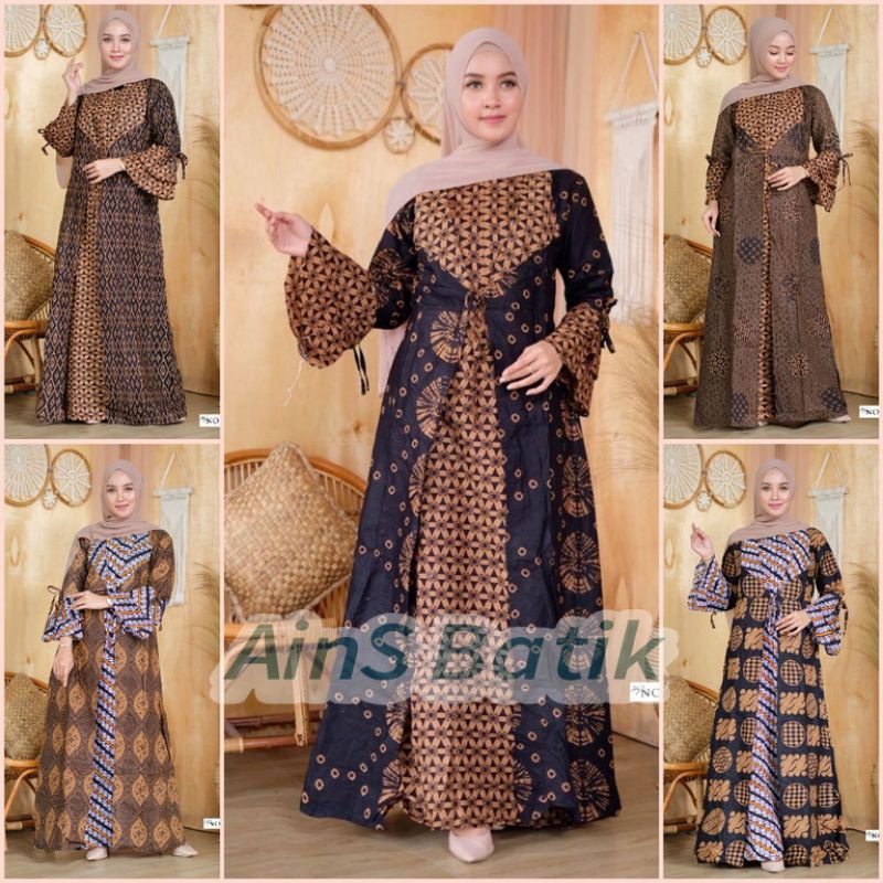 Detail Foto Baju Gamis Batik Nomer 6