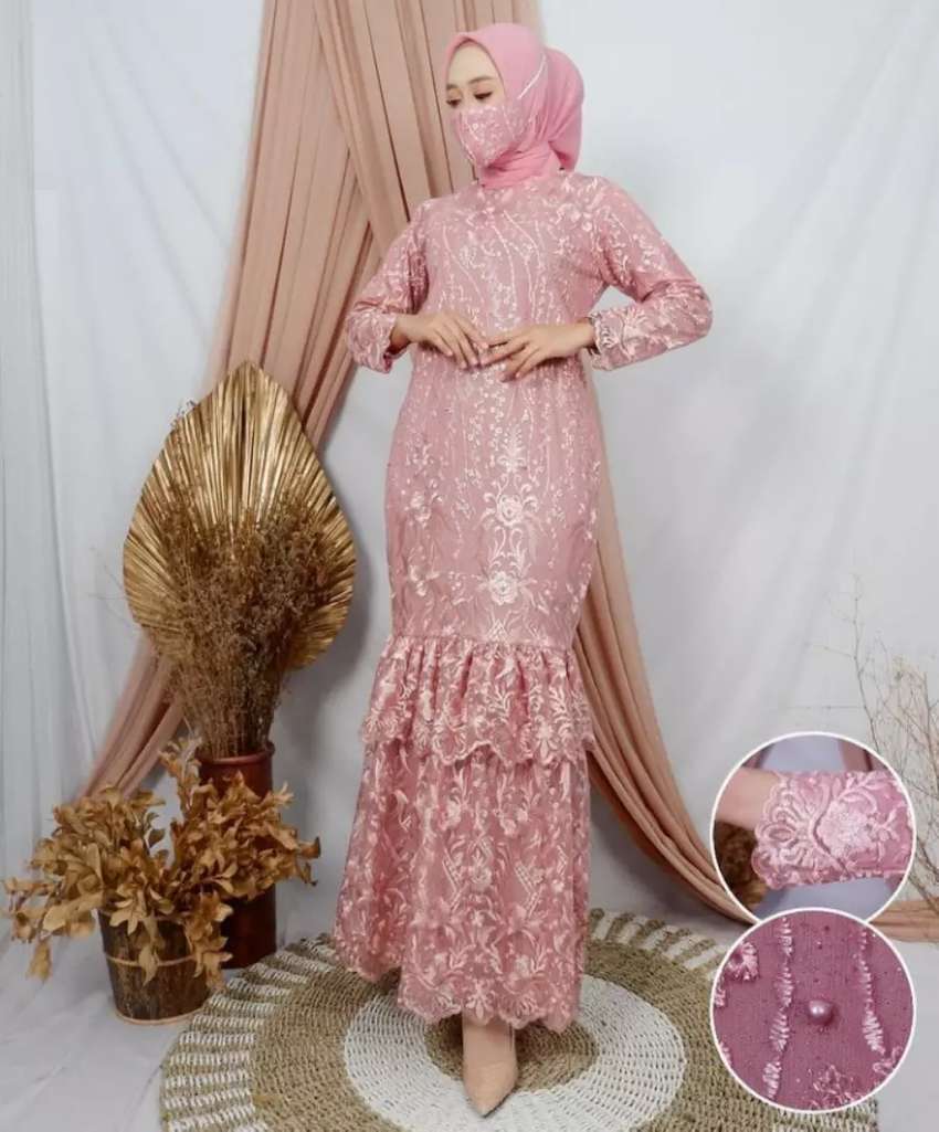 Detail Foto Baju Gamis Brokat Nomer 52