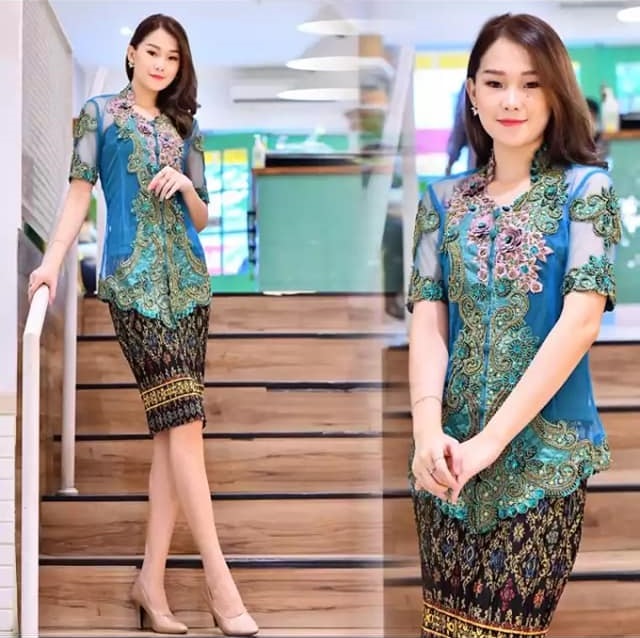 Detail Foto Baju Kebaya Lengan Pendek Nomer 40