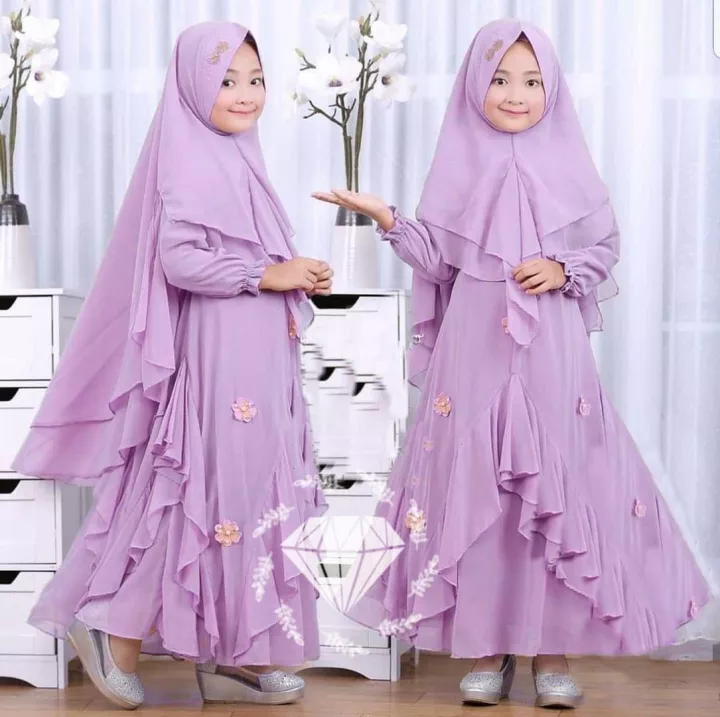 Detail Foto Baju Muslim Anak Perempuan Nomer 35