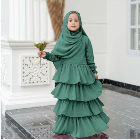 Detail Foto Baju Muslim Anak Perempuan Terbaru Nomer 38