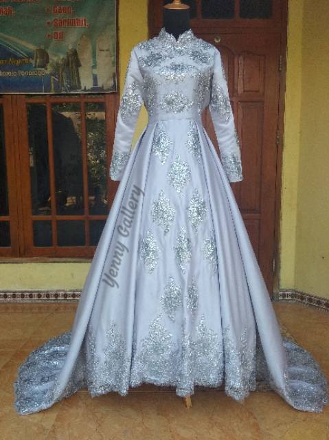 Detail Foto Baju Pengantin Muslim Nomer 43