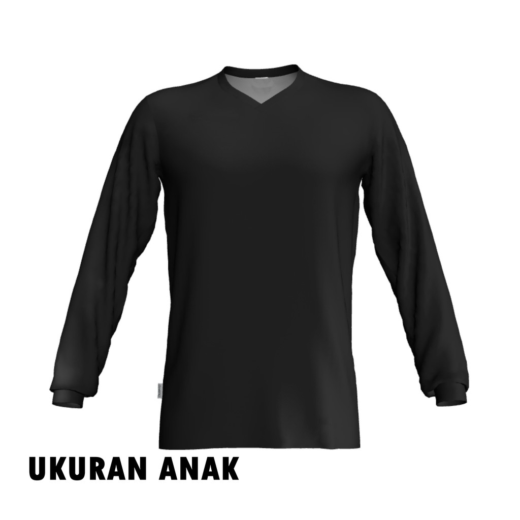 Detail Baju Jersey Polos Hitam Nomer 54