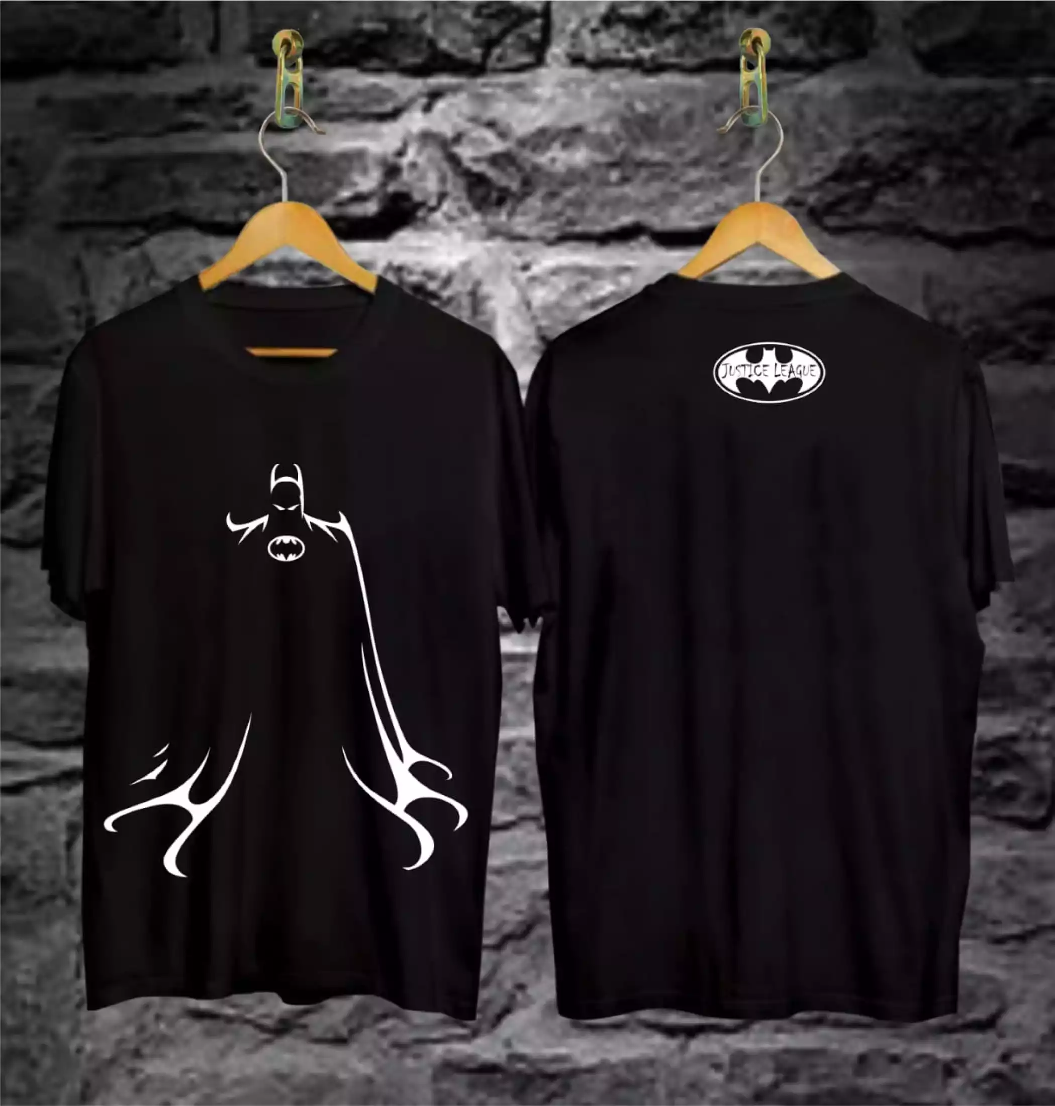 Detail Baju Kaos Batman Nomer 50