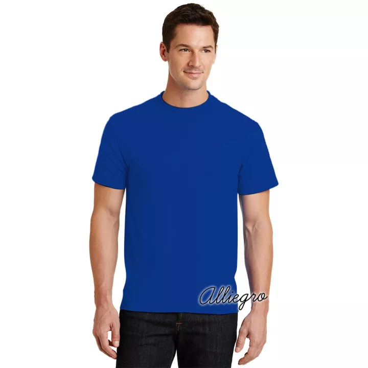 Detail Baju Kaos Biru Nomer 18