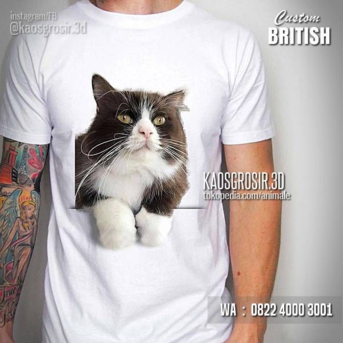 Detail Baju Kaos Gambar Kucing Nomer 15