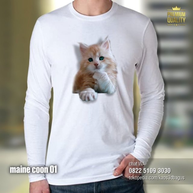 Detail Baju Kaos Gambar Kucing Nomer 17