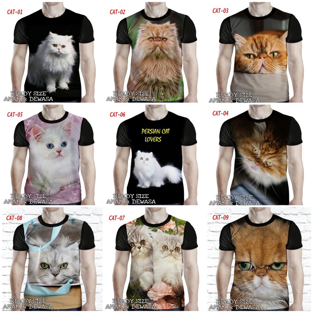 Detail Baju Kaos Gambar Kucing Nomer 23