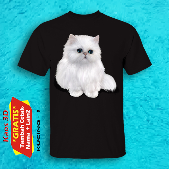 Detail Baju Kaos Gambar Kucing Nomer 24