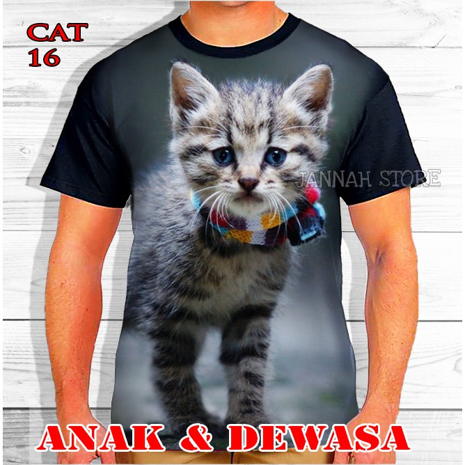 Detail Baju Kaos Gambar Kucing Nomer 30